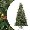 vidaXL Kunstig sammensatt juletre med 300 LED gr&oslash;nn 240 cm PE og PVC