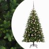 vidaXL Kunstig juletre med kuler 120 cm 150 LED-lys Varmhvit