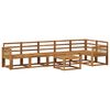 vidaXL Utend&oslash;rs sofa-sett 7 pcs Naturlig Solid akasietre