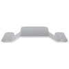 vidaXL Flush Mount Bracket 2 pcs s&oslash;lv 75 x 66 mm St&aring;l