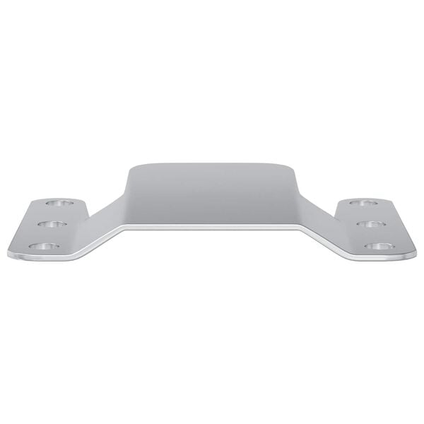 vidaXL Flush Mount Bracket 2 pcs s&oslash;lv 75 x 66 mm St&aring;l