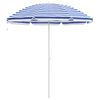 vidaXL Hageparasol 263 x 263 x 272 cm 170T polyester Bl&aring; og hvit