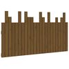 vidaXL Veggmontert hodegavl honningbrun 146,5x3x80 cm heltre furu