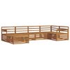 vidaXL Utend&oslash;rs sofa-sett 6 pcs Naturlig