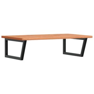 vidaXL Servanthylle veggmontert st&aring;l og heltre b&oslash;ketre