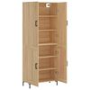 vidaXL Highboard sonoma eik 69,5x34x180 cm konstruert tre