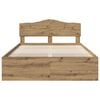 vidaXL Sengestamme Kunstnerisk Eik 150 x 200 cm Massiv furu