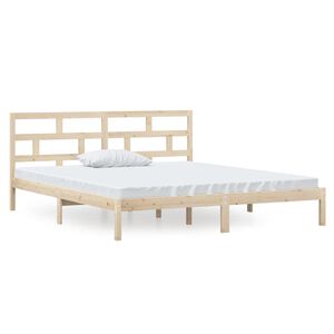 vidaXL Sengeramme 135x190 cm Double heltre