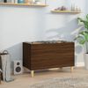 vidaXL Hifi-benk brun eik 74,5x38x48 cm konstruert tre