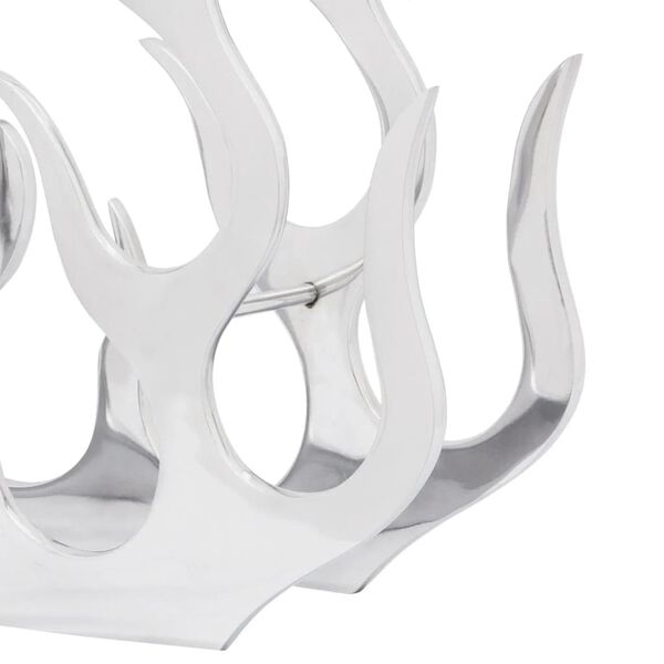 vidaXL Vinstativ for 11 flasker s&oslash;lv aluminium