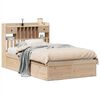 vidaXL Sengeramme uten madrass hvit 135x190 cm heltre furu