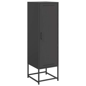vidaXL Highboard svart 36x39x123 cm st&aring;l