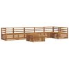 vidaXL Utend&oslash;rs sofa-sett 7 pcs Naturlig Solid akasietre