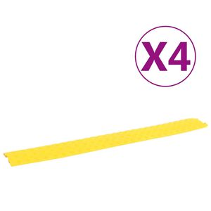 vidaXL Kabelbeskyttere 4 stk 98,5 cm gul