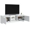 vidaXL TV-benk med LED-lys hvit 120x30x36 cm