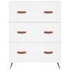 vidaXL Highboard hvit 69,5x34x180 cm konstruert tre