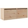 vidaXL Veggskap 2 stk 45x30x35 cm heltre furu