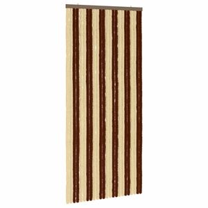 vidaXL Insektgardin Chenille Brun og Beige 100 x 220 cm 100% PP