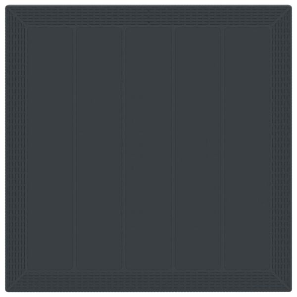 vidaXL Hage Spisegruppe 3 pcs Antrasitt Polypropen