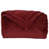 vidaXL Kastepledd 6 pcs Bordeaux R&oslash;d 130 x 150 cm Fleece