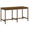 vidaXL Hagebord honningbrun 203,5x90x110 cm heltre furu