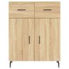 vidaXL Highboard sonoma eik 69,5x34x180 cm konstruert tre