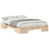 vidaXL Gulvbedramme med lagring Brun 120 x 200 cm Heltre furu