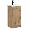 vidaXL Badm&oslash;bel med vask Artisan eik 42 x 40 x 84,5 cm Konstruert tre