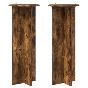 vidaXL Planteholder 2 stk. R&oslash;kt Eik &Oslash;40 x 100 cm Konstruert tre