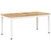 vidaXL Kaffebord Hvit 50 x 100,5 x 45 cm Solid akasietre