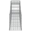 vidaXL Gabionkurver buede 2 stk 300x30x40/60 cm galvanisert jern