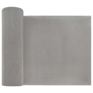 vidaXL Maskeskjerm 20 x 500 cm 120 Mesh Rustfritt st&aring;l 201 S&oslash;lv