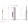 vidaXL Uttrekkbar sidemarkise 120x600 cm r&oslash;d