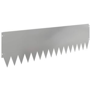 vidaXL Gjerdekant 20 pcs 103 x 30 cm St&aring;l S&oslash;lv
