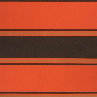vidaXL Uttrekkbar markise oransje og brun 3x2,5 m stoff og aluminium