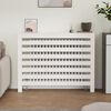 vidaXL Radiatordeksel hvit 108,5x19x84 cm heltre furu
