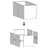 vidaXL Plantekasse 80x40x40 cm cortenst&aring;l