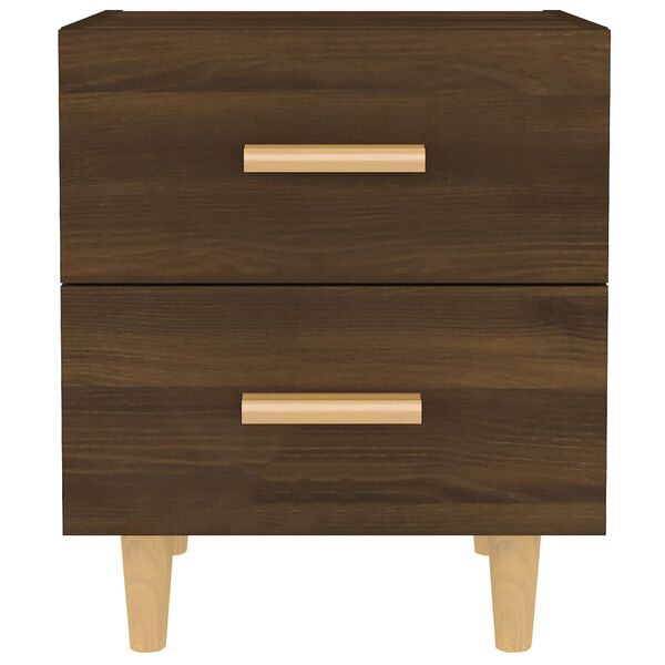 vidaXL Nattbord 2 stk brun eik 40x35x47,5 cm