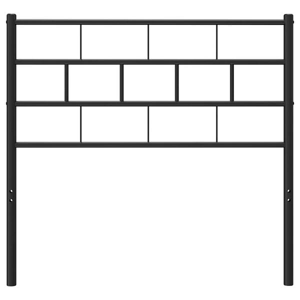 vidaXL Utskiftbar sengegavl i metall svart 100 cm