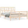 vidaXL Sengeramme med hodegavl 160x200 cm heltre