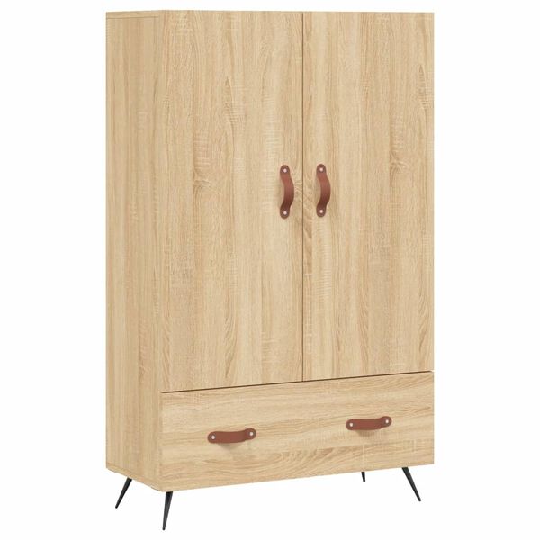 vidaXL Highboard sonoma eik 69,5x31x115 cm konstruert tre