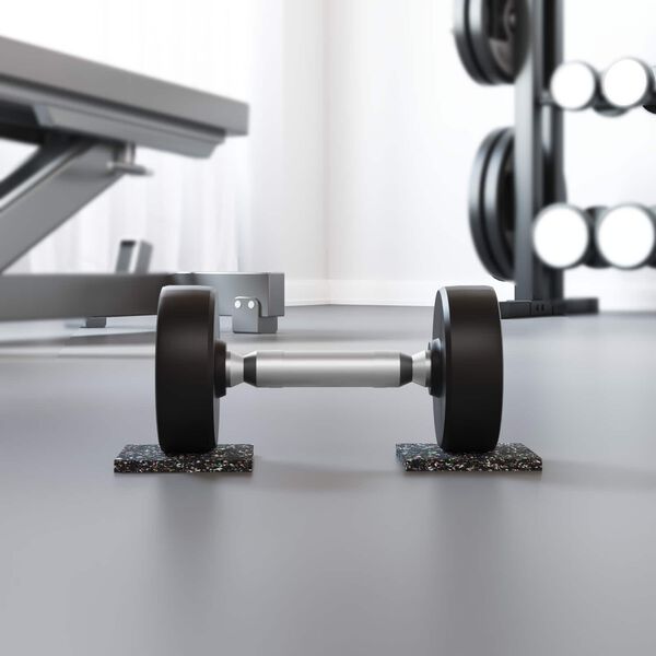 vidaXL Gummiruller Svart Gummi