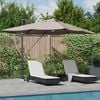 vidaXL Kipp Roma Parasol Gråbrun og Svart 352 x 251 x 265 cm