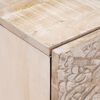 vidaXL Nattbordskap 2 pcs Hvit 40 x 33,5 x 46 cm Massiv mango tre