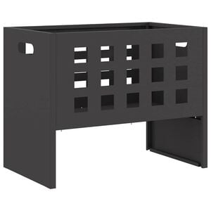 vidaXL B&aring;l Svart 50 x 30 x 40 cm St&aring;l