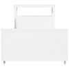vidaXL Sengeramme uten madrass hvit 90x190 cm heltre furu