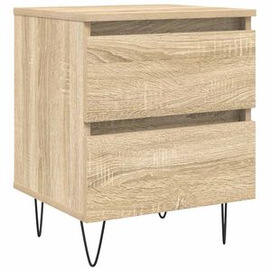vidaXL Nattbord 2 stk sonoma eik 40x35x50 cm konstruert tre