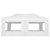 vidaXL Profesjonelt foldbart festtelt med vegger aluminium 6x3 m hvit