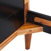 vidaXL Sengeramme svart heltre akasie 180x200 cm