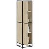 vidaXL Highboard sonoma eik 35,5x35x139 cm konstruert tre og metall